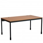 EDV-Tisch, 160x90 cm (B/T), 72 cm hoch, offener Blechkabelkanal, 